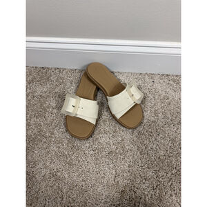 Reef Sunny Emma Slide Sandals With Accent Buckle Size 7